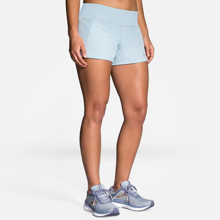 Brooks Chaser 3 Running Shorts - Women's - White (31956-ODIU)